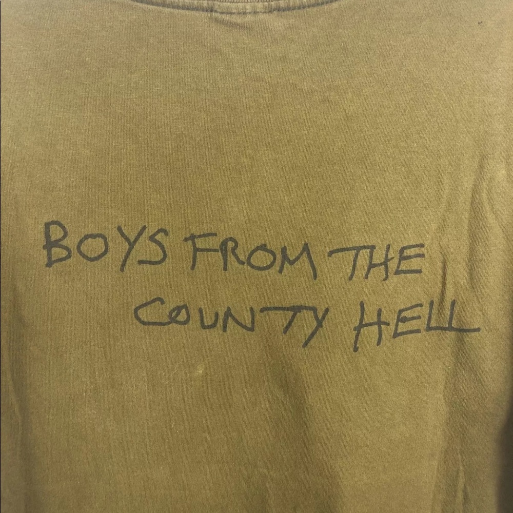 The Pogues Shane McGowan Supreme Army Grn T-Shirt - Picture 9 of 10